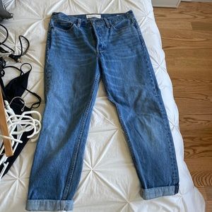 Aritzia denim forum high rise mom jeans